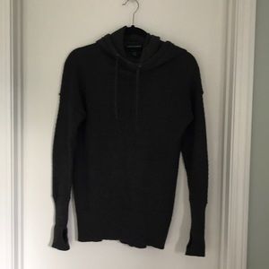 Comfy gray sweater with subtle details!